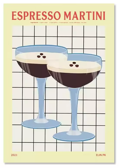 Premium Wall Art - Colourful Cocktails (Multiple Sizes Available)