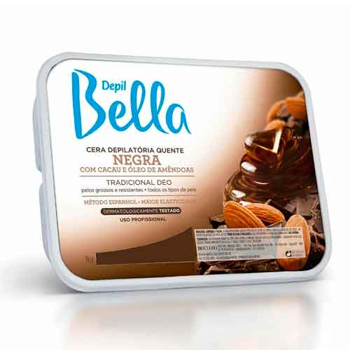 Cera Quente em Barra Negra Deo Depil Bella 1kg