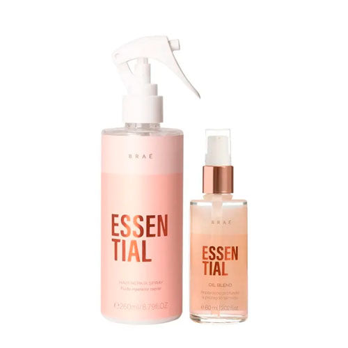 Kit Braé Essential Finalizador - Leave-in 260ml + Óleo Capilar 60ml | BRINDE ESCOVA BRÁE